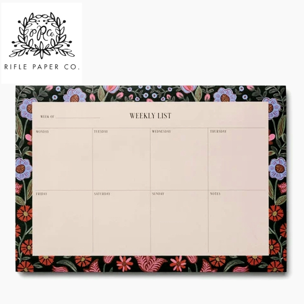 PRICE DROP‼️NWT Rifle Paper Co. Brown Weekly Desk Pad
